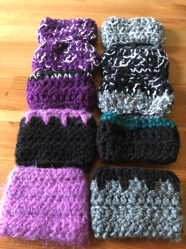 Handmade crochet reusable tea coffee cup cozy