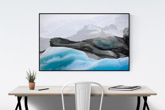Beautiful Glacier - Iceland Art - Iceberg - Nature Photography - Volcano - Jökulsarlón - Outdoors - Scandinavian Art - Premium Luster Paper