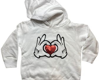 VERKOOP! Mickey Hands Peuter Hoodie, Baby Hoodie, Disneyland, Disneyworld, Disney Vakantie, Babykleding, Disney Baby, Mickey Mouse