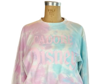 SALE! Jadore Disney Crewneck Sweatshirt Tie Dyed Make it Pink Make it Blue Disneyland Disneyworld Paris Disney Vacation Sleeping Beauty
