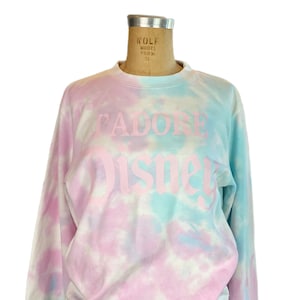 SALE! Jadore Disney Crewneck Sweatshirt Tie Dyed Make it Pink Make it Blue Disneyland Disneyworld Paris Disney Vacation Sleeping Beauty