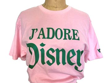 J'Adore Disney Pink T-Shirt Disneyland Disneyworld Paris Disney Vacation Jadore Disney Disneyland Paris