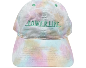 Powerline Baseball Cap Tie Dye Pastel Adjustable