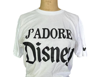 J'Adore Disney White Triblend Tee Disneyland Disneyworld Paris Disney Vacation J'adore Disney Disneyland Paris