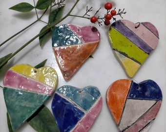 Ceramic hearts