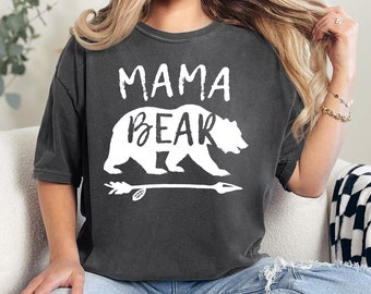 Comfort Colors© Mama Bear Shirt, Mom Shirt, Mama Shirt, Bear Family Shirt, Mom Tees, Vintage, Oversized, Baggy, Mom Birthday Gift