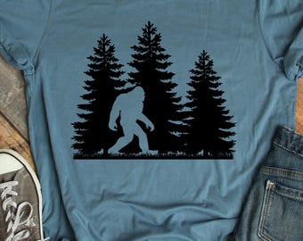 Bigfoot Shirt, Hiking Shirt, Camping Shirt, Sasquatch Shirt, Adventure Shirt, Mountains Shirt, Bigfoot Tee, Forest Shirt