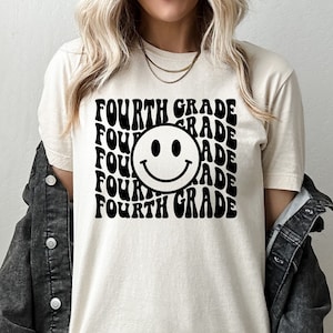 Fourth Grade Teacher Shirt, Retro Teacher T Shirt, 4th Grade Teacher Shirt, Elementary School Teacher Tee, Teacher Gift, Teacher Outfit