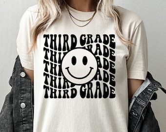 Third Grade Teacher Shirt, Retro Teacher Tee, 3rd Grade Teacher T Shirt, Teacher Gift, Elementary School Teacher T-Shirt, Teacher Outfit