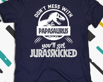 Camiseta de papá, Camiseta de Papasaurus, Camiseta de abuelo, Regalo para el abuelo, Regalo del Día del Padre, Camiseta del Día del Padre, Regalo divertido para el abuelo, Camisetas para abuelos