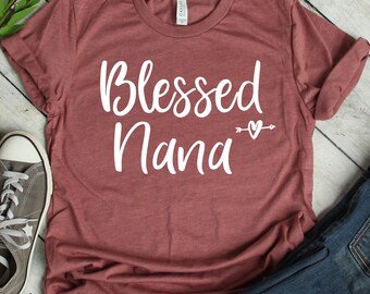 Blessed Nana Shirt Unisex, Nana Gift, Grandma Shirt, Mothers Day, Nana T Shirt, Nana Bear, Grandma Gift, Nana T-Shirt