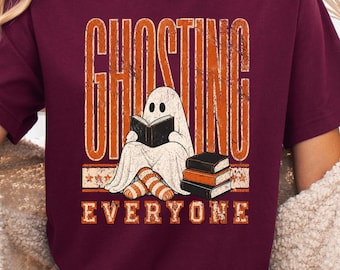 Halloween Shirt, Ghosting Everyone Shirt, Funny Halloween Tee, Spooky Season T-Shirt, Introvert Shirt