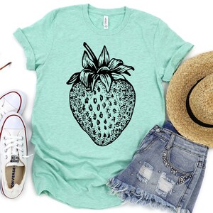 Giant Strawberry Shirt Unisex, Strawberry T Shirt, Gardening Gift, Strawberry T-Shirt, Summer Tee, Gardener Shirt, Gardener Gift