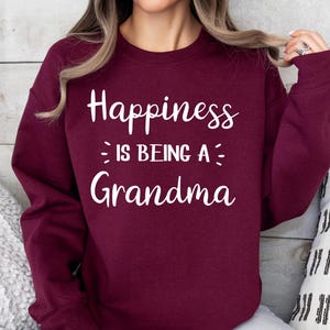 Happiness Is Being A Grandma Sweatshirt, Grandma Sweater, Mimi Sweatshirt, Mimi Shirt, Nana Sweatshirt, Nana Shirt, Gift For Mimi