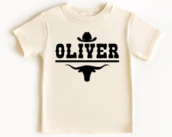 Kids Personalized Shirt, Custom Name Shirt Kids, Kids Custom Shirt, Kids Name Shirt, Western Kids T Shirt