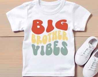 Big Brother Shirt, Retro Big Brother Tee, Pregnancy Announcement Shirt Kids, Big Bro Toddler Shirt, Kids Shirt, New Sibling Shirt