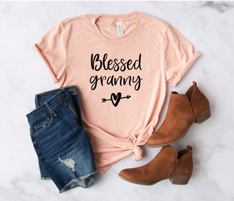 Grandma Shirt Granny Gift Grandma T Shirt Granny Shirt Unisex Grandma Birthday Gift for Grandma Gift for Granny Blessed Granny