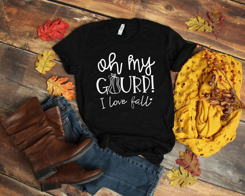 Fall T Shirt Unisex, Oh My Gourd I Love Fall Shirt, Fall Tees, Fall Shirt, Pumpkin Shirt, Pumpkin Everything, Fall Tshirts For Woman immagine 4