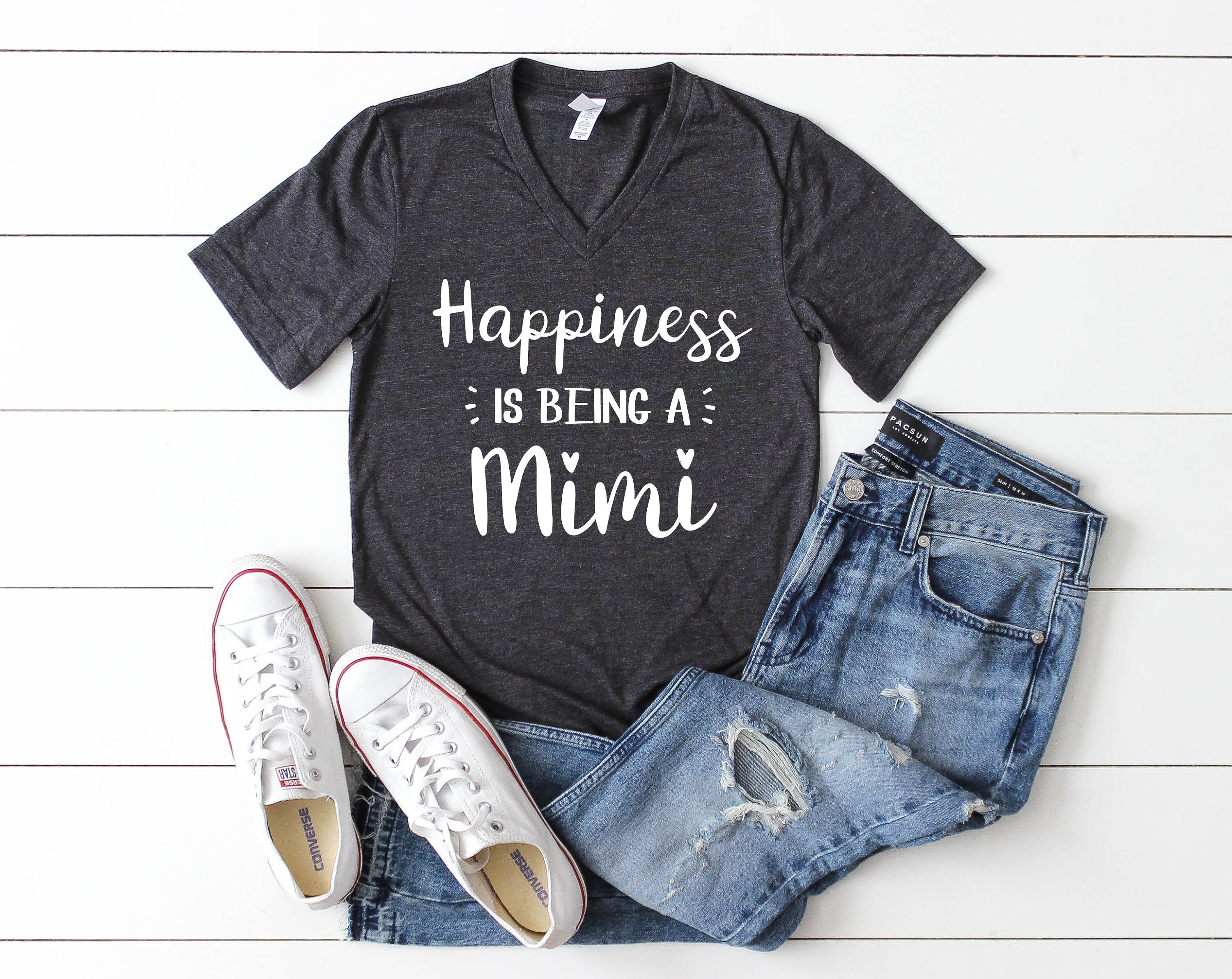 Mimi Life Shirt - 'They Call Me Mimi' Funny Grandma T-Shirt, Women's Casual Short Sleeve Top