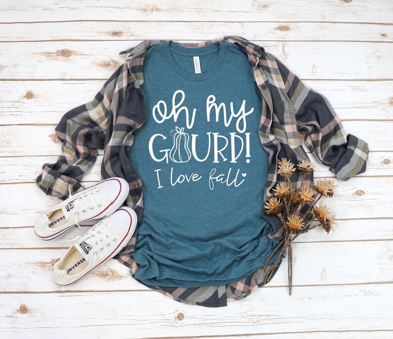 Fall T Shirt Unisex, Oh My Gourd I Love Fall Shirt, Fall Tees, Fall Shirt, Pumpkin Shirt, Pumpkin Everything, Fall Tshirts For Woman immagine 2