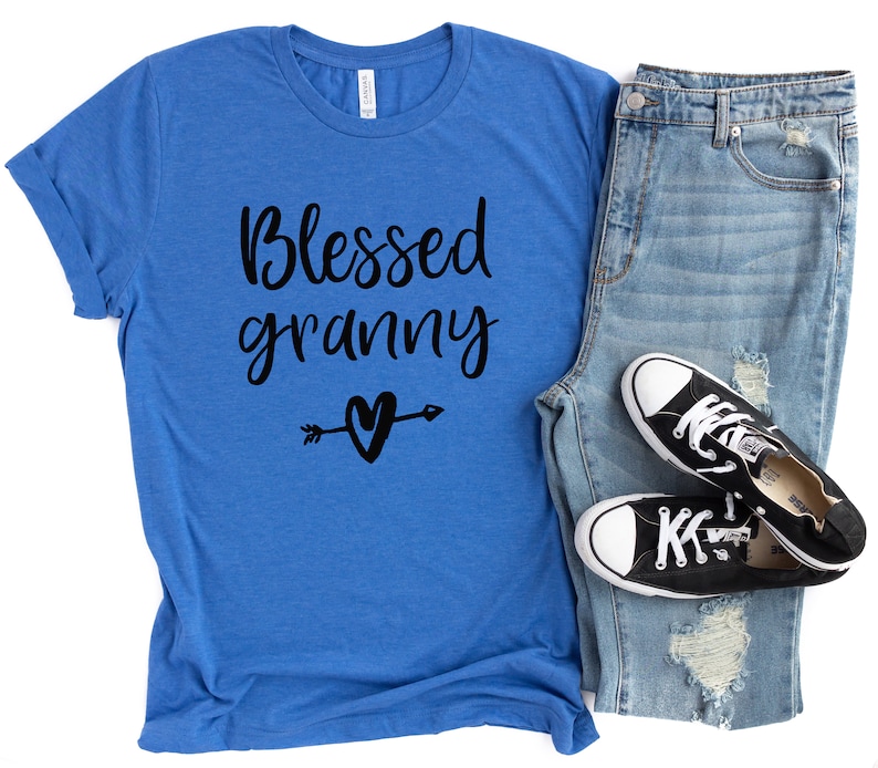 Grandma Shirt Granny Gift Grandma T Shirt Granny Shirt Unisex Grandma Birthday Gift for Grandma Gift for Granny Blessed Granny