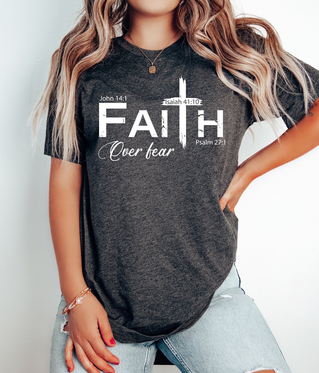 Faith Over Fear Shirt, Christian Shirt, Christian Tees, Faith T Shirt ...
