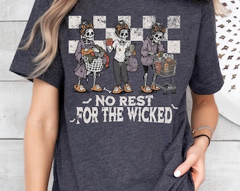 Funny Halloween Shirt, Halloween Mom Tee Sarcastic, Mom Life Spooky Season T-Shirt, Halloween Party Shirt, Skeleton T Shirt