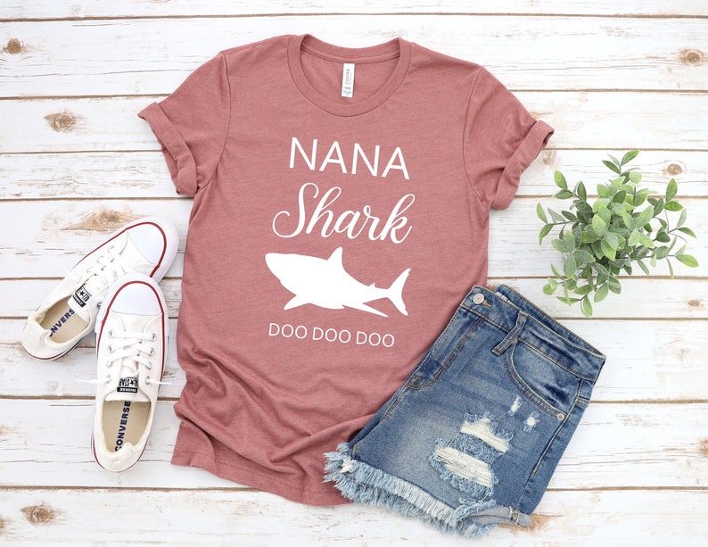 Nana Shark Shirt Unisex, Nana Shirt, Nana Gift, Gift For Nana, Mothers Day Gift, Grandma Shirt, Grandma Gift, Shark Family image 1