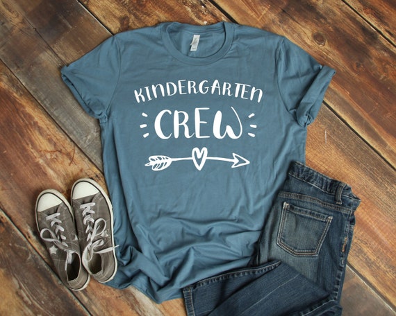 Kindergarten Crew Shirt Unisex Teacher Shirt Teacher T - Etsy
