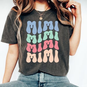 Retro Mimi Shirt Comfort Colors, Vintage Retro Mimi T Shirt, Gift for Mimi, Mimi Gift for Birthday, Announcement Shirt