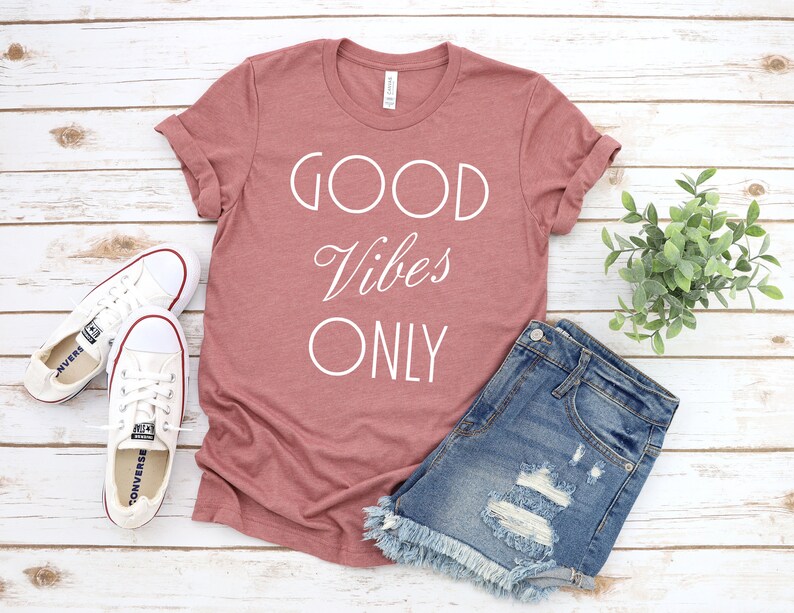 Good Vibes Only Shirt Unisex, Good Vibes Shirt, Yoga Shirt, Yoga Clothes, Positivity, Law of Attraction, Be Kind image 2