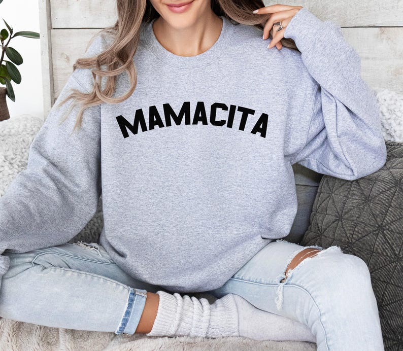 Mamacita Sweatshirt, Mamacita Shirt, Mom Sweatshirt, Latin Mom, Mom Gift, Gift For Mom, Mom Sweater image 4
