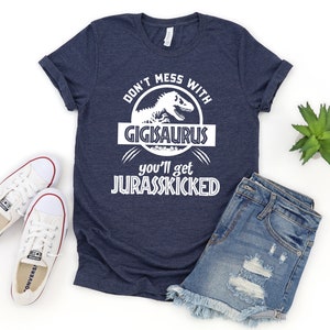 Gigi Shirt Unisex, Jurassic Gigisaurus Shirt Funny, Don't Mess With Gigi, Gigi T Shirt, Mom Birthday, Grandma Birthday, Gigi Birthday image 3