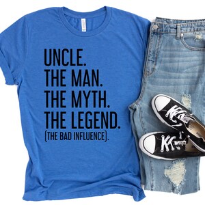 Tstars 'Uncle The Man The Myth The Legend' Men's Long Sleeve T-Shirt – Funny Gift For Uncle 7 thumbnail image