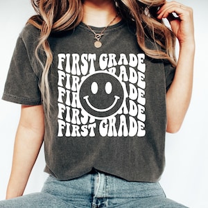 First Grade Teacher Shirt, Retro Teacher Tee, 1st Grade Teacher T Shirt, Vintage Shirt, Teacher Gift, Gift for Teacher
