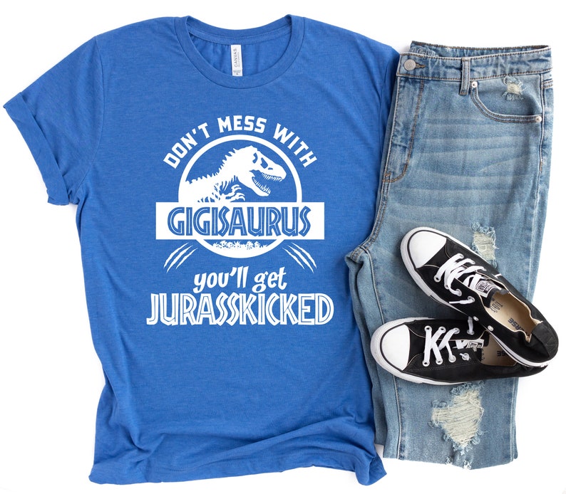 Gigi Shirt Unisex, Jurassic Gigisaurus Shirt Funny, Don't Mess With Gigi, Gigi T Shirt, Mom Birthday, Grandma Birthday, Gigi Birthday image 8