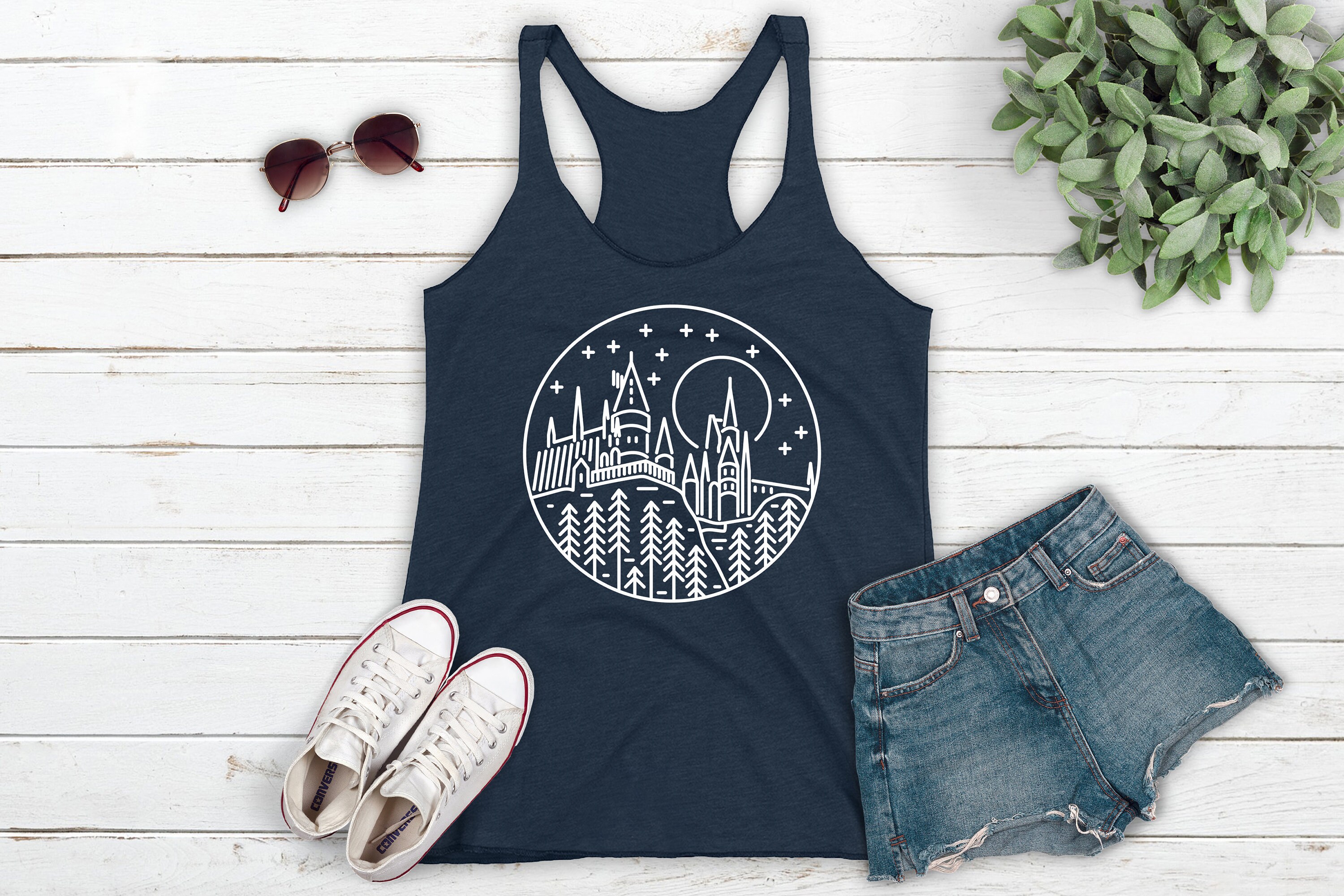 Vacation Shirt, Women's Vacation Tank Top, Castle Shirt, Nerd Shi…