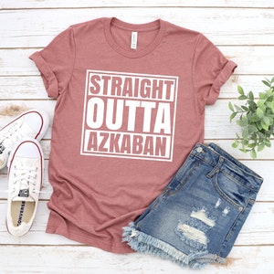 Straight Outta Azkaban Shirt Unisex, Nerd Shirt, Fantasy Shirt, Wizard Shirt, Gift for Him, Gift for Her, Movie Shirt, Vacation Shirt image 3