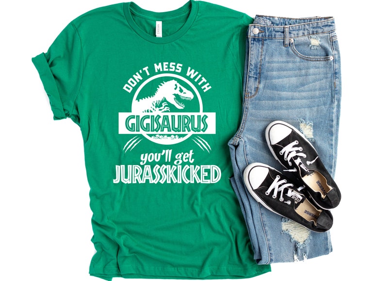 Gigi Shirt Unisex, Jurassic Gigisaurus Shirt Funny, Don't Mess With Gigi, Gigi T Shirt, Mom Birthday, Grandma Birthday, Gigi Birthday image 4