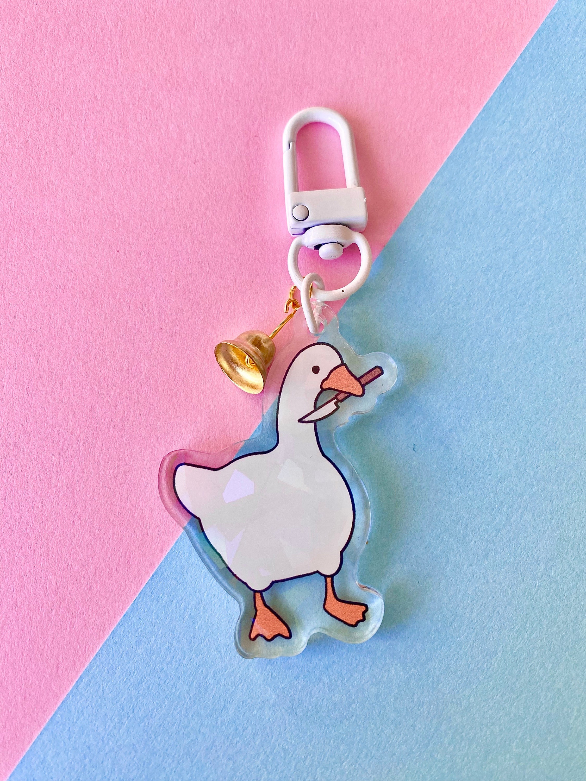 Game Untitled Goose Acrylic Keychain Mobile Phone Straps Key