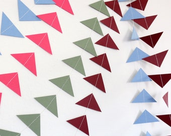 Triangle Geometric Shapes Garland Paper Confetti Banner Modern Party Decor Streamers Backdrop Desert Birthday Shower Bachelorette Wedding