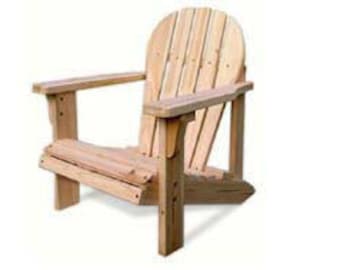Child Adirondack Chair Woodworking Plans, Step-by-Step Instructions (Design #ODF21)