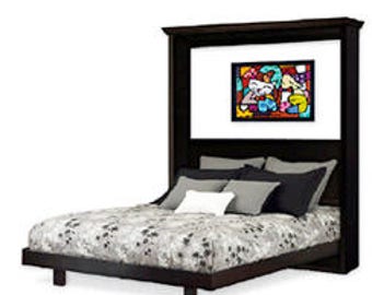King Vertical Wall (Murphy) Bed Woodworking Plans, 1KVWB