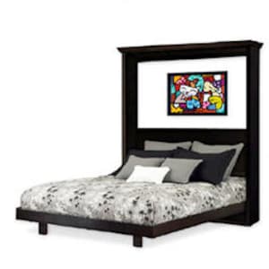 King Vertical Wall (Murphy) Bed Woodworking Plans, 1KVWB