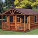 20' x 16' Outdoor Structure Building / Cabin Shed Plans/ Blueprints, Material List and Step-by- Step Instructions Included, Design 62016