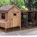 Chicken Coop Plans with Kennel / Run, 4' x 10' Gable / Lean-to, Material List and Step-By Step Instructions Included, Design # 50410GL
