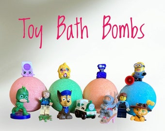 Toy Bath Bombs. Pick Your Toy Bath Bomb. Gift for Fans. Toy Inside Bath Bombs. Birthday Gift Bath Bomb. Party Favors. Party Favours. Present