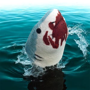 Shark Bath Bomb. Shark Attack Bath Bomb. Toy Inside Bath Bomb. Shark Themed. Shark Week Bath Bomb. Stocking Stuffer. Bloody Bath Bomb. Gift.