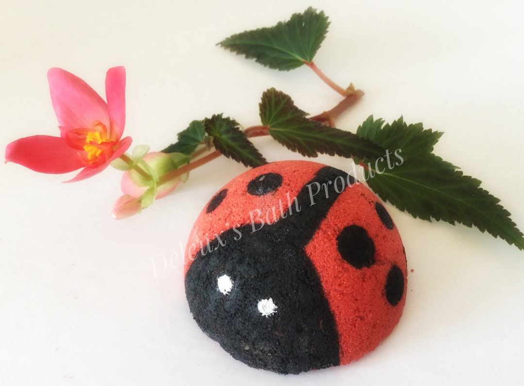 Ladybug Bath Bomb. Bug Bath Bomb. Insect Theme. Handpainted. Etsy