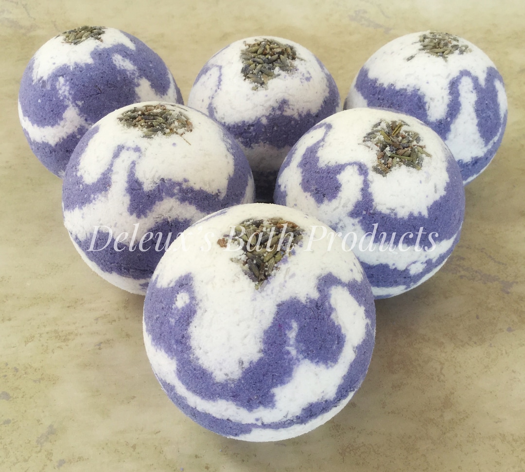 Lavender Blooms Bath Bomb. Lavender Bath Bomb. Topped With Real Lavender Buds. Mother's Day Day ...